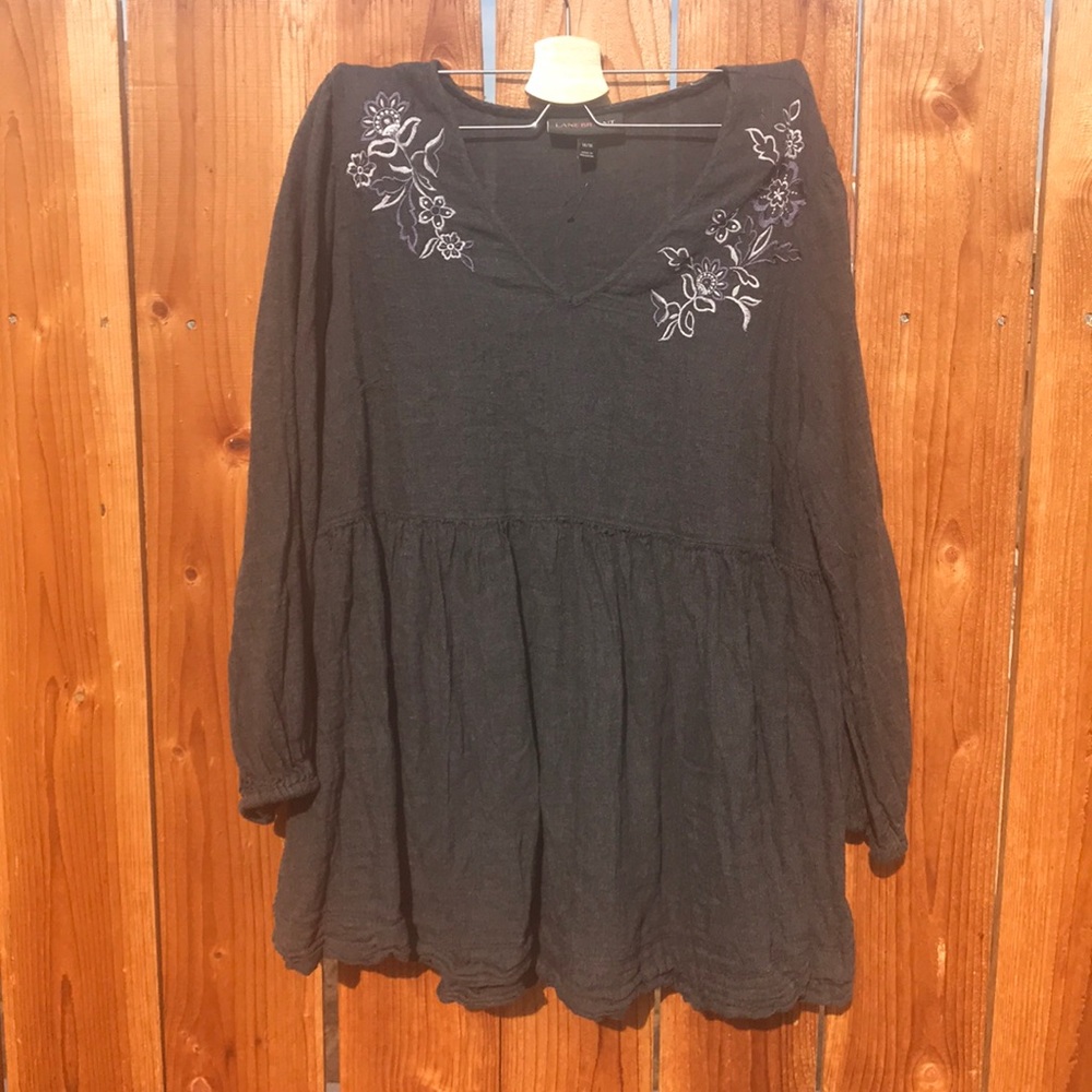 Lane Bryant Embroidered Blouse .